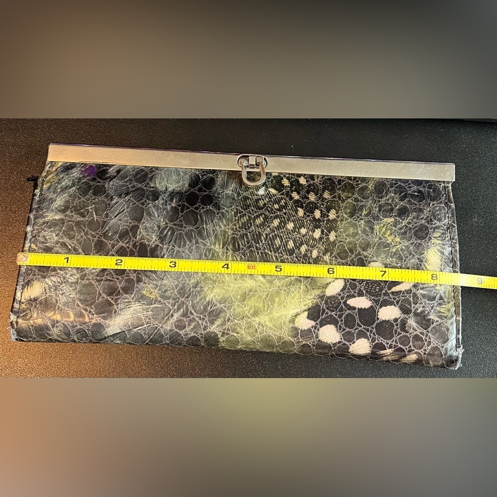 Stylish Black and Green Clutch